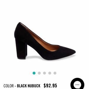 Steve Madden black suede pumps